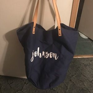 Personalized bag with “Johnson”